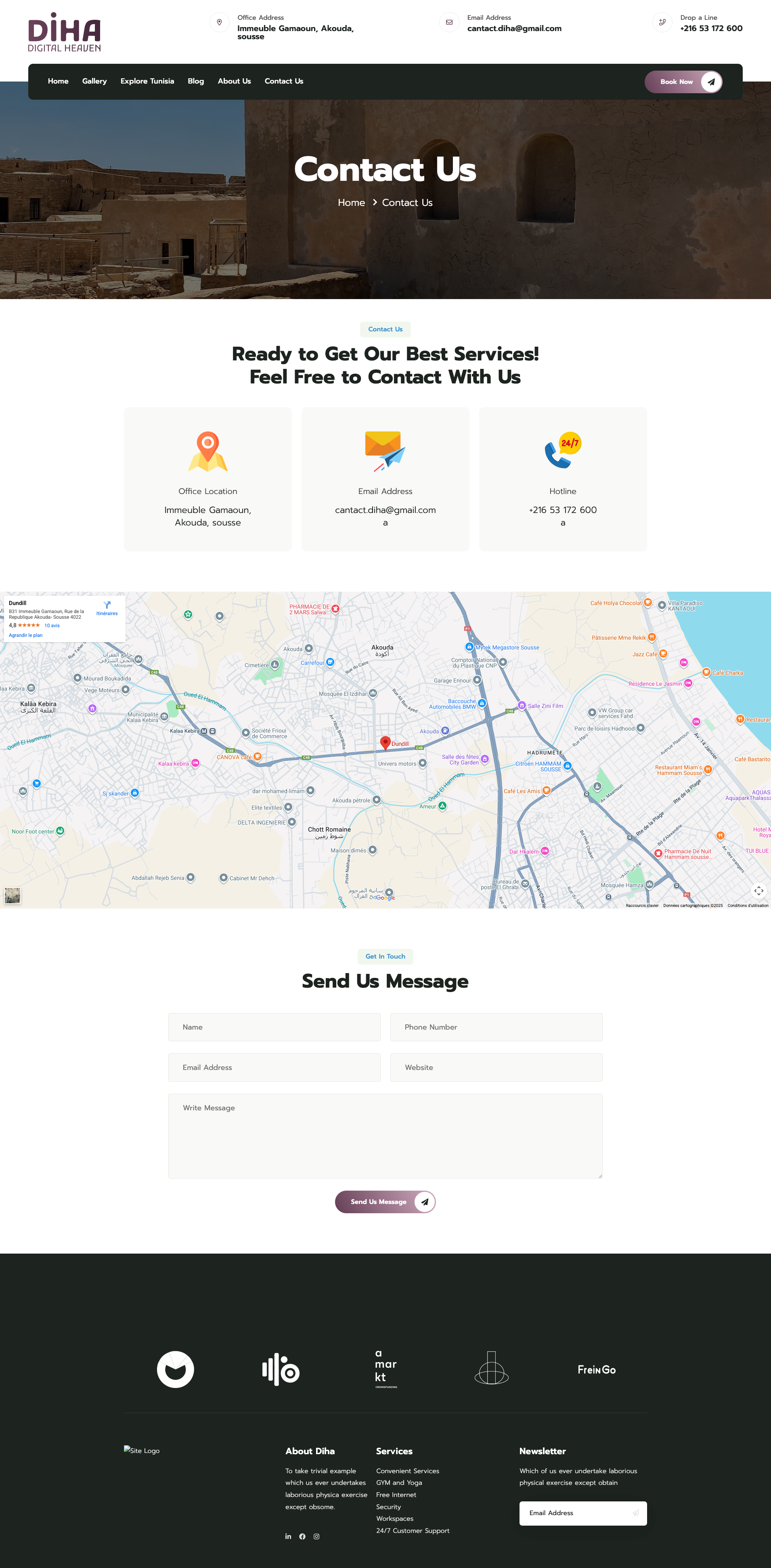 Blog and Content Section for Digital Nomads