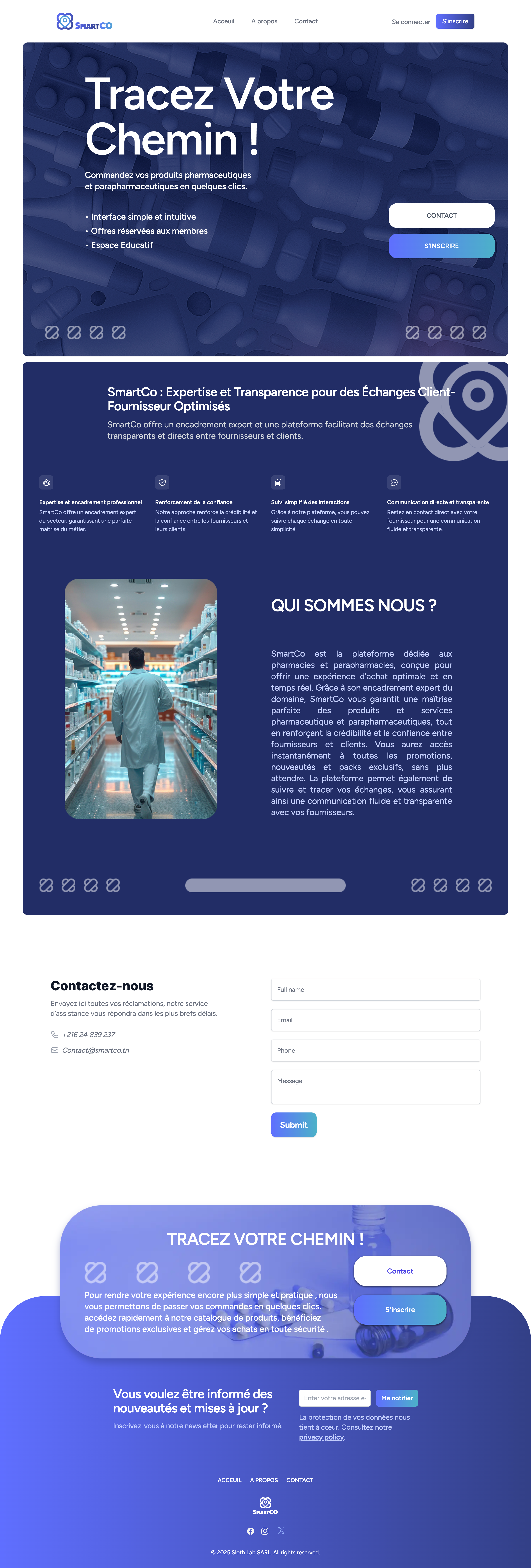 Homepage with Dynamic Content