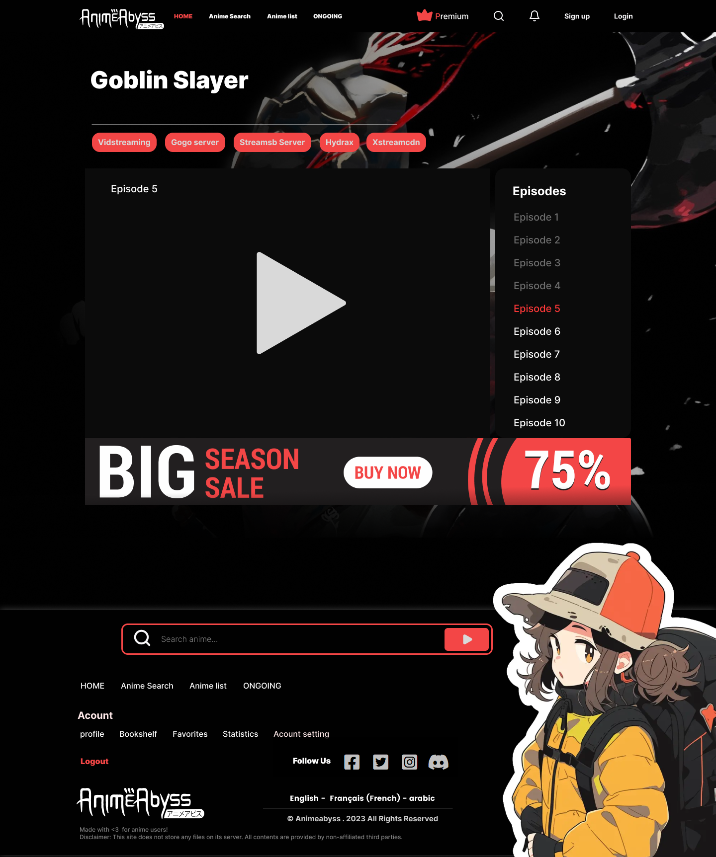 Episode List with Video Player