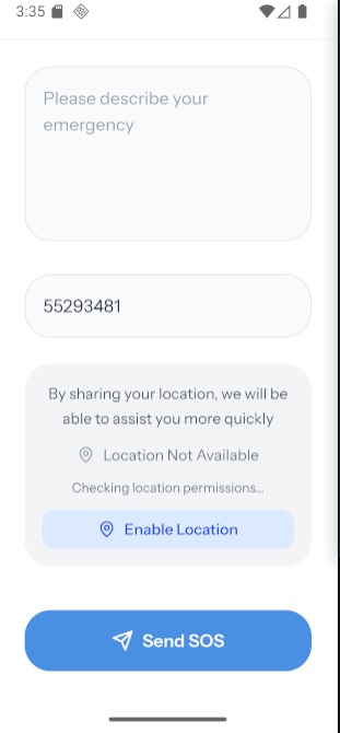 Mobile App Home Screen